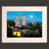 san gimignano sunset tuscany town picture for sale