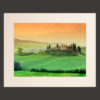 tuscany landscape picture for sale passepartout 9