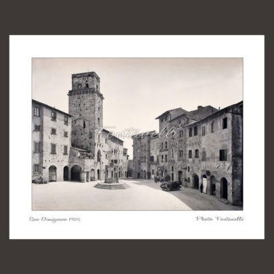 historic picture san gimignano tuscany black and white 51