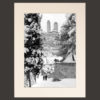 San Gimignano and Tuscany black and white picture with snow and winter for sale 7