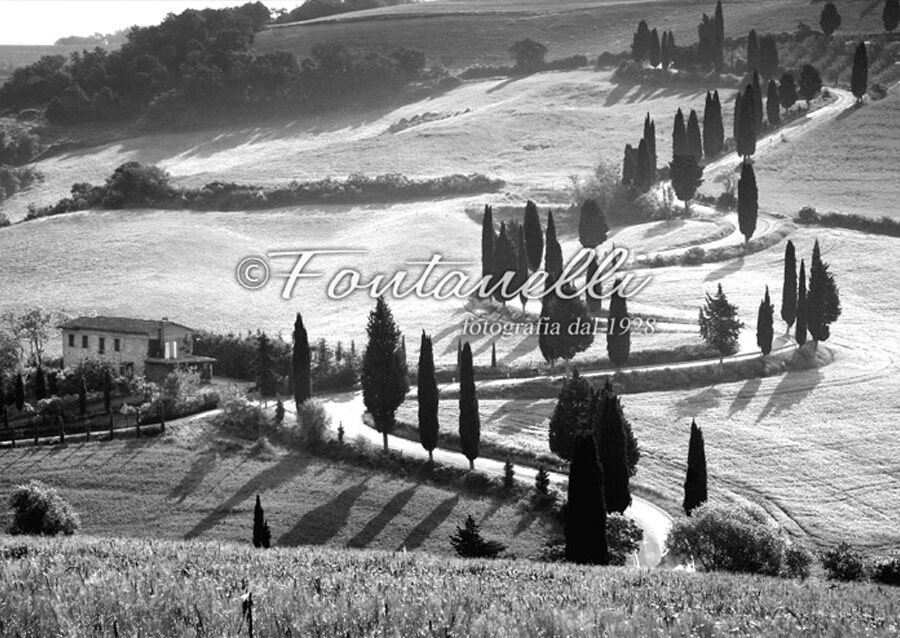 Photo the curves of Monticchiello, Val d’Orcia, Tuscany