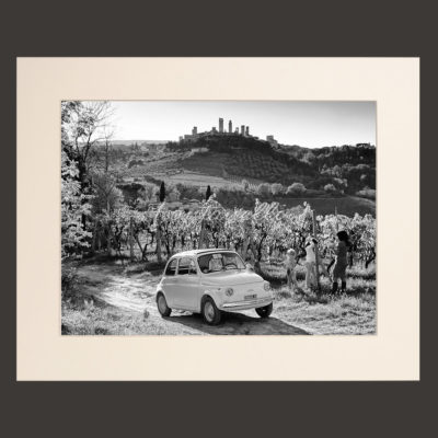 Fra le vigne di San Gimignano con la Fiat 500