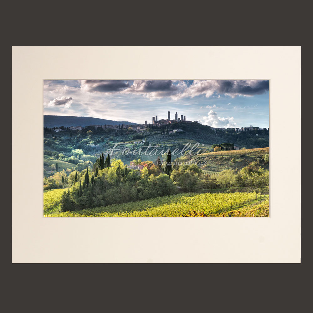 Panorama di San Gimignano Autunno 2018, Toscana