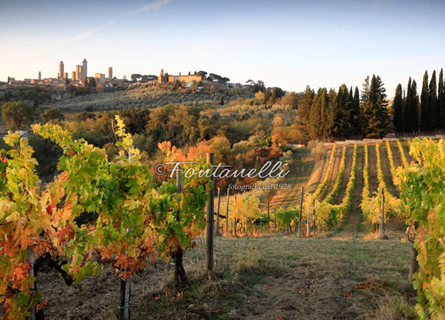 Foto autunno alle porte, San Gimignano, Toscana